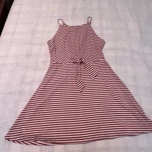 Striped halter dress